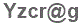 The text to enter in the texbox below is: Yzcr@g