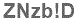 The text to enter in the texbox below is: ZNzb!D