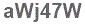 The text to enter in the texbox below is: aWj47W