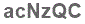 The text to enter in the texbox below is: acNzQC