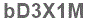 The text to enter in the texbox below is: bD3X1M