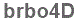 The text to enter in the texbox below is: brbo4D