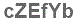 The text to enter in the texbox below is: cZEfYb