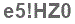 The text to enter in the texbox below is: e5!HZ0