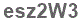 The text to enter in the texbox below is: esz2W3