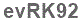 The text to enter in the texbox below is: evRK92