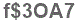 The text to enter in the texbox below is: f$3OA7
