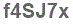 The text to enter in the texbox below is: f4SJ7x