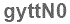 The text to enter in the texbox below is: gyttN0