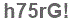 The text to enter in the texbox below is: h75rG!