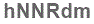 The text to enter in the texbox below is: hNNRdm