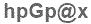 The text to enter in the texbox below is: hpGp@x