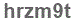 The text to enter in the texbox below is: hrzm9t