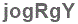 The text to enter in the texbox below is: jogRgY
