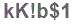 The text to enter in the texbox below is: kK!b$1