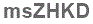 The text to enter in the texbox below is: msZHKD