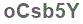 The text to enter in the texbox below is: oCsb5Y