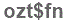 The text to enter in the texbox below is: ozt$fn