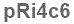 The text to enter in the texbox below is: pRi4c6