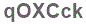 The text to enter in the texbox below is: qOXCck