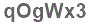 The text to enter in the texbox below is: qOgWx3