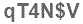 The text to enter in the texbox below is: qT4N$V