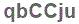 The text to enter in the texbox below is: qbCCju