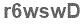 The text to enter in the texbox below is: r6wswD