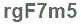 The text to enter in the texbox below is: rgF7m5