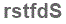 The text to enter in the texbox below is: rstfdS