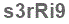 The text to enter in the texbox below is: s3rRi9