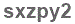 The text to enter in the texbox below is: sxzpy2