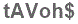 The text to enter in the texbox below is: tAVoh$