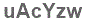 The text to enter in the texbox below is: uAcYzw