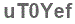 The text to enter in the texbox below is: uT0Yef