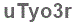 The text to enter in the texbox below is: uTyo3r