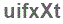 The text to enter in the texbox below is: uifxXt