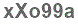 The text to enter in the texbox below is: xXo99a